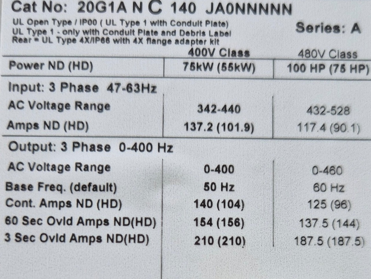 20G1ANC140JA0NNNNN