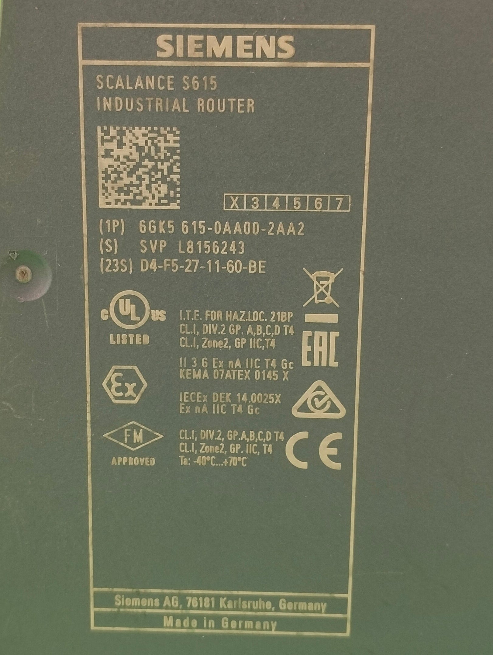 6GK5615-0AA00-2AA2