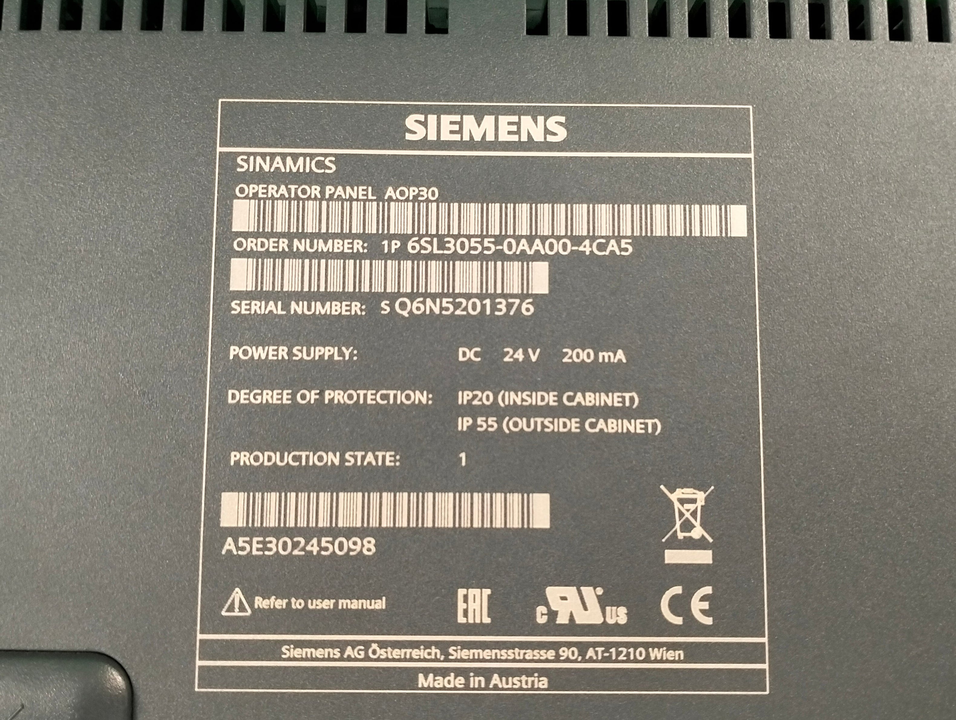6SL3055-0AA00-4CA5